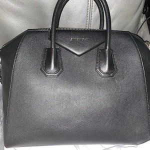 Auth Givenchy Medium Antigona Black Bag